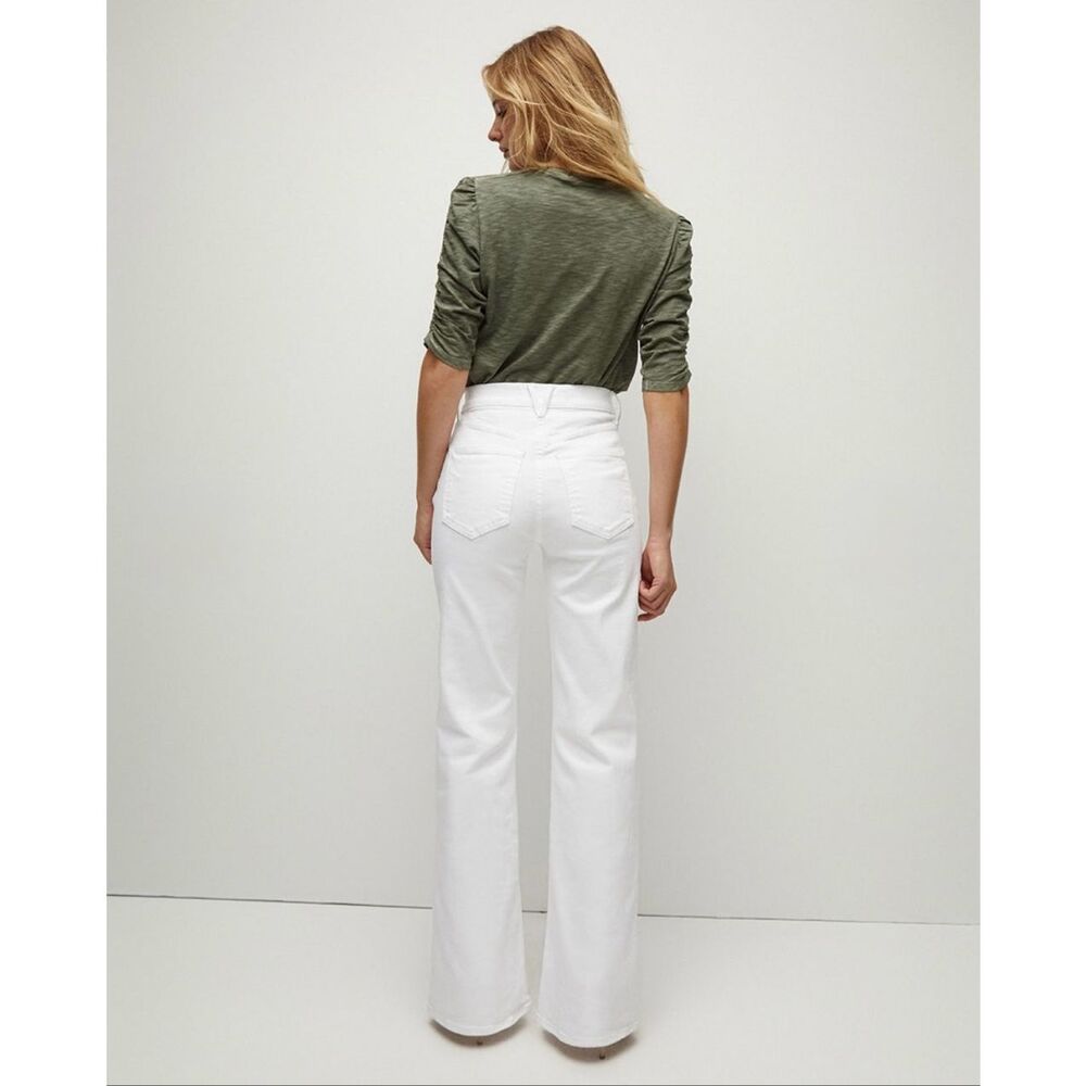 Veronica Beard Crosbie Wide Leg Jeans In White Size 30 $328 - Picture 4 of 9